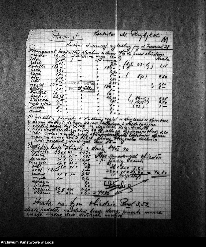 Obraz 14 z jednostki "Kuchnia N. 353 ul. Franciszkańska 38 [Działalność, personel, konsumenci, kontrole]"