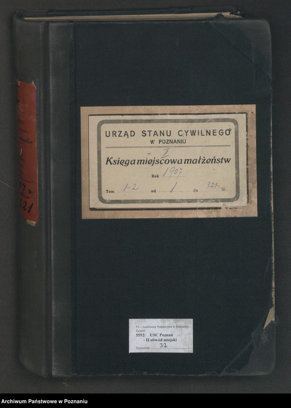 Obraz 2 z jednostki "Księga miejscowa małżeństw [Rejestr główny małżeństw]"