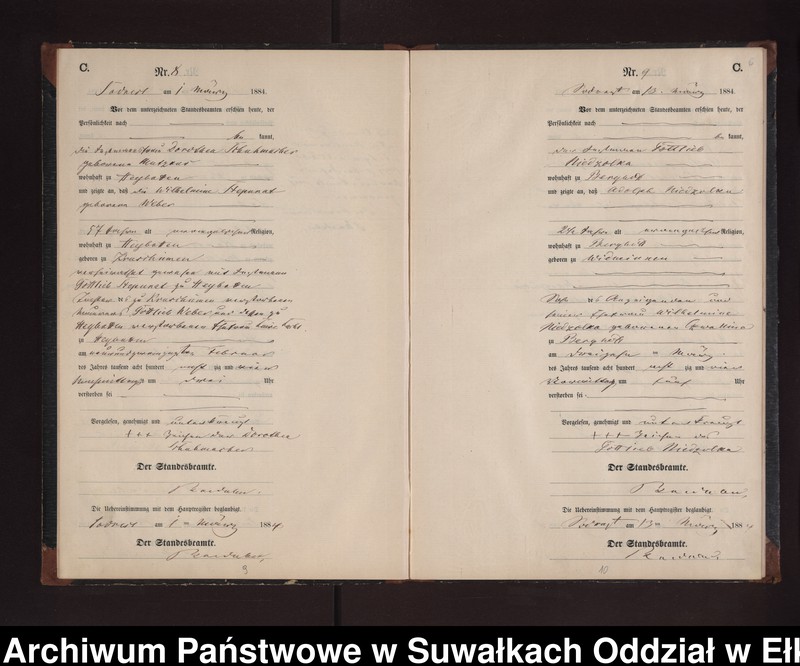 image.from.unit.number "Sterbe-Neben-Register des Preussischen Standes-Amtes Neuhoff Kreis Loetzen"