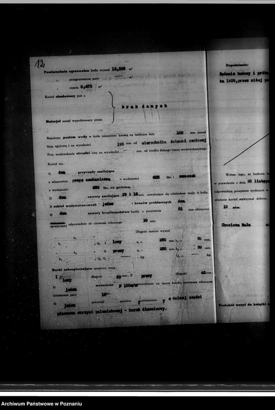 image.from.unit.number "Majętność ziemska w Chociczy Małej powiat wrzesiński własność L. Dembińskiego nr woj. kotła 6388"