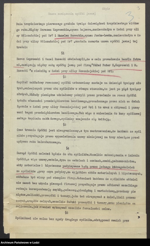Obraz 5 z jednostki "Manel Rusecki, Hersz Lajbusz Koprowski- sprzedaż futer"