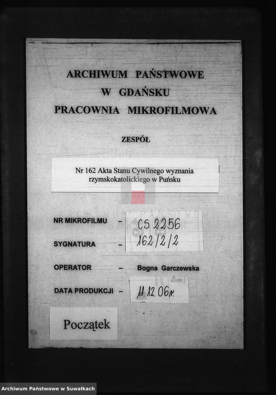 image.from.unit.number "Papiery stosowane do Aktów Małżeństwa Stanu Cywilnego Gminy Puńskiey od dnia 1 Maja 1809r"