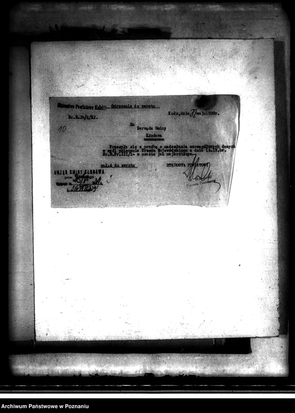 Obraz 14 z jednostki "Regulacja hipoteczna scalonych gruntów miasta Kłodawa powiatu kaliskiego"