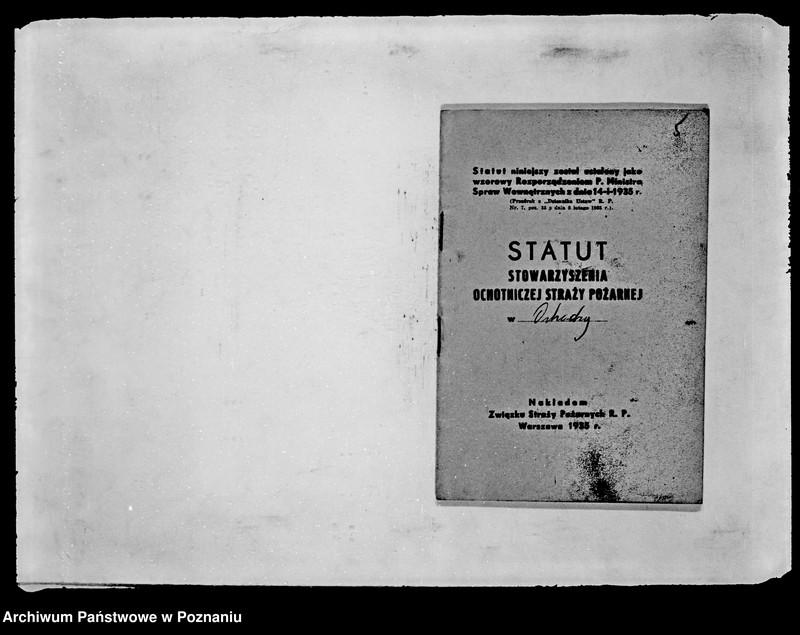 Obraz 9 z jednostki "/Stowarzyszenie ochotniczej straży pożarnej powiatu wągrowieckiego/ litery od O-Z"