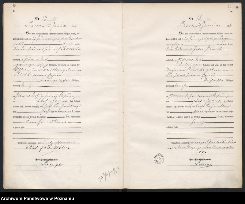 Obraz 10 z jednostki "Księga urodzeń"