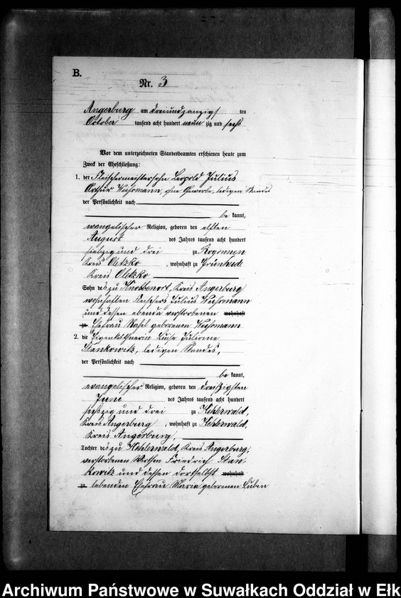 image.from.unit.number "Heiraths-Neben-Register des Preussischen Standes-Amtes Kehlen Kreis Angerburg"