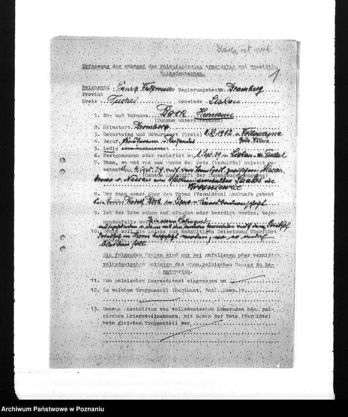 Obraz 5 z jednostki "Amtliche Meldungen Kreis Tuchel (Tuchola)"