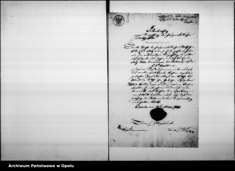 Obraz 7 z jednostki "Acta des Magistrats zu Oppeln von Verpachtung der Stadt Mauthe Vol. V de anno 1830 bis Ende Juny 1839"