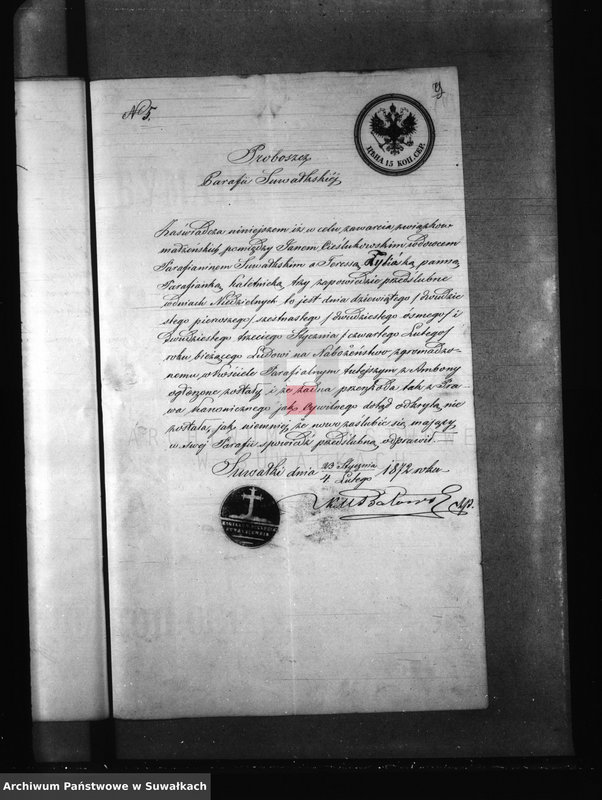 image.from.unit.number "Dowody do akt zaślubionych Parafii Kaletnik z roku 1972"
