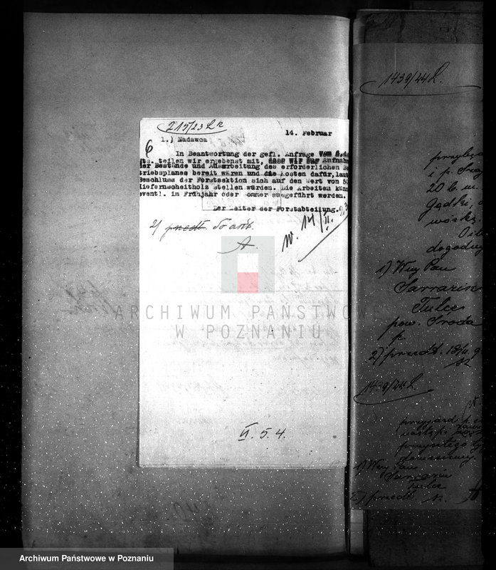 Obraz 10 z jednostki "Zarząd majętności /leśnej/ Tulce"