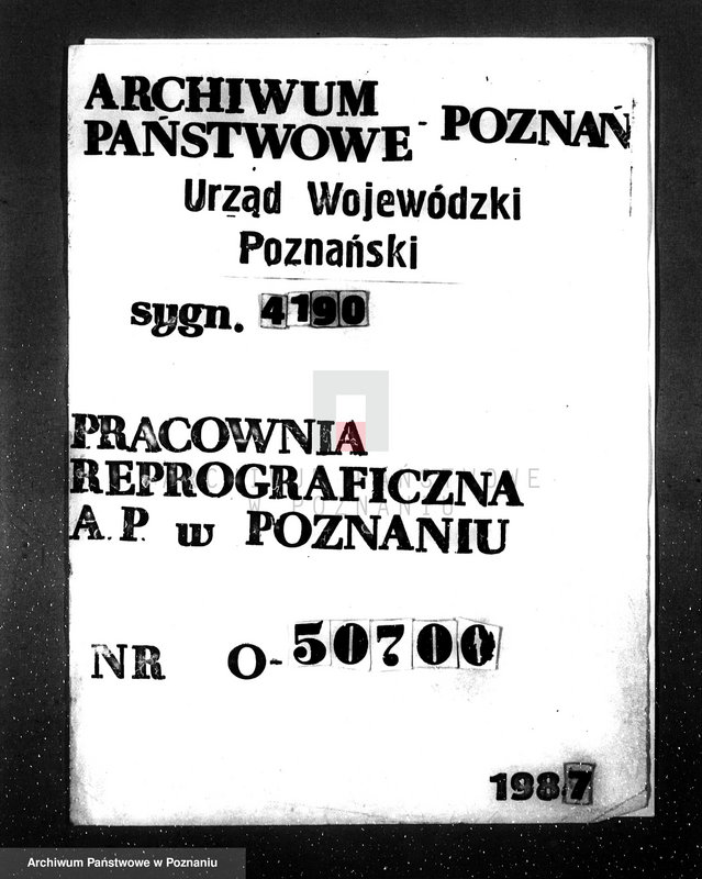 Obraz 1 z jednostki "Kwestionariusz Gazownia Miejska w Borku pow. Gostyń"