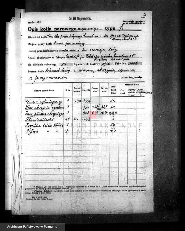 Obraz 7 z jednostki "Smoschewor i Ska - Towarzystwo dla przemysłu kolejowego - nr woj. kotła 617"