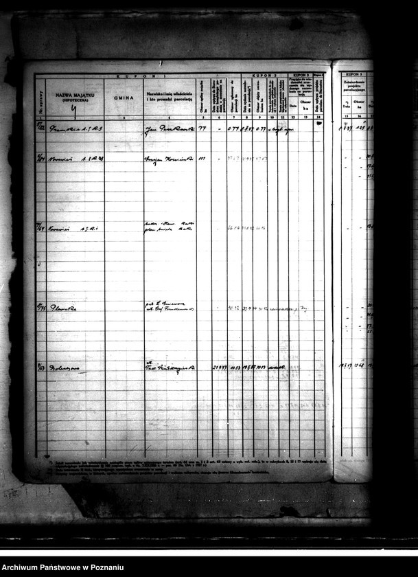 Obraz 8 z jednostki "Księga kontroli prac parcelacji prywatnej dla powiatu poznańskiego"