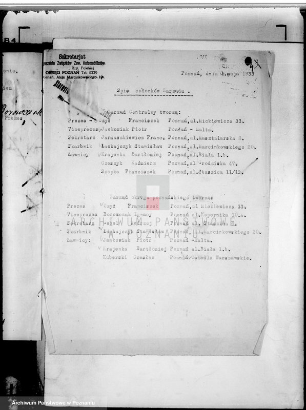 Obraz 8 z jednostki "Zrzeszenie Zawodowych Automobilów Rz.P. Poznań"