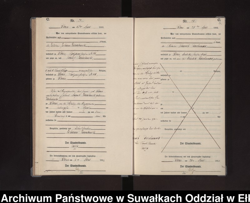 image.from.unit.number "Sterbe-Neben-Register des Preussischen Standes-Amtes Rhein Kreis Loetzen"