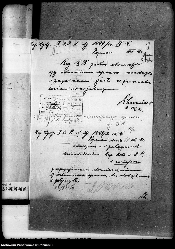 Obraz 14 z jednostki "Sprawy agrarnej reformy Główny Urząd Ziemski w Warszawie Przyszły Okręg Urząd Ziemski w Poznaniu"