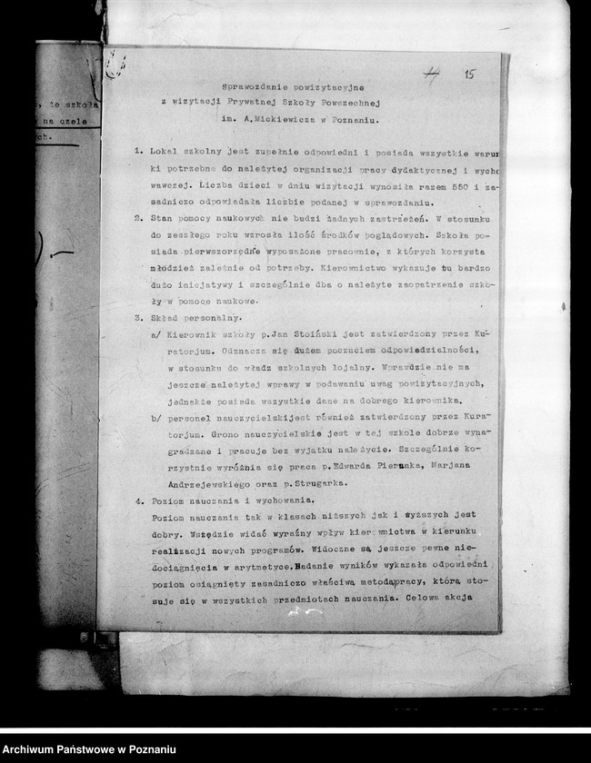 Obraz 18 z jednostki "Prywatna Szkoła Powszechna księdza Piotrowskiego imienia Adama Mickiewicza, Poznań"