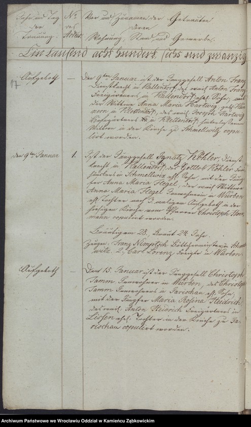 image.from.unit.number "Amtsgericht Schweidnitz Duplicate der Kirchenbücher von Würben"