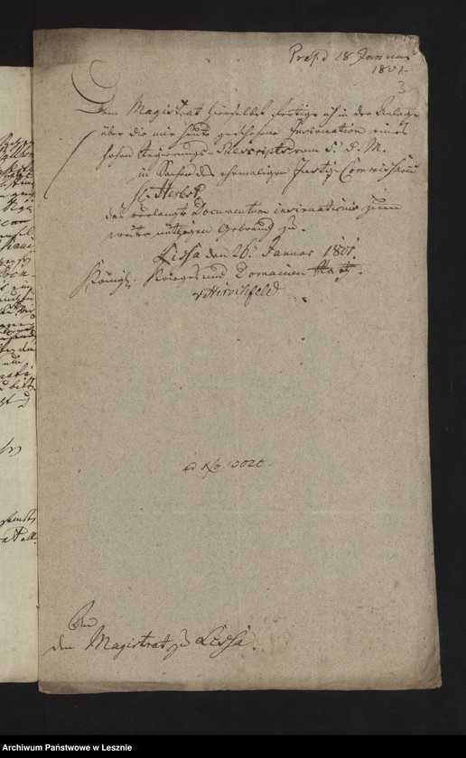 Obraz 5 z jednostki "[Justizkommissarius Balthorn gegen Justizkommissarius Herbst zu Grätz sprawy procesowe]"