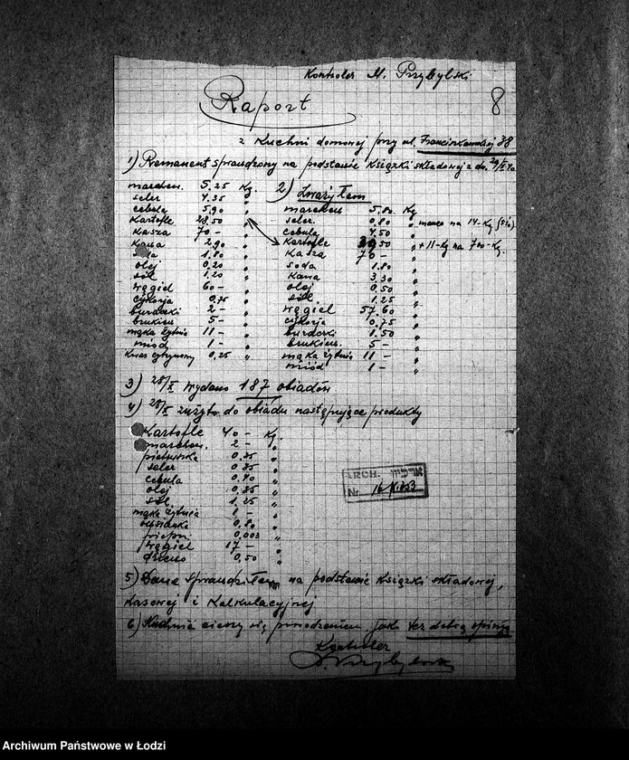 Obraz 11 z jednostki "Kuchnia N. 353 ul. Franciszkańska 38 [Działalność, personel, konsumenci, kontrole]"