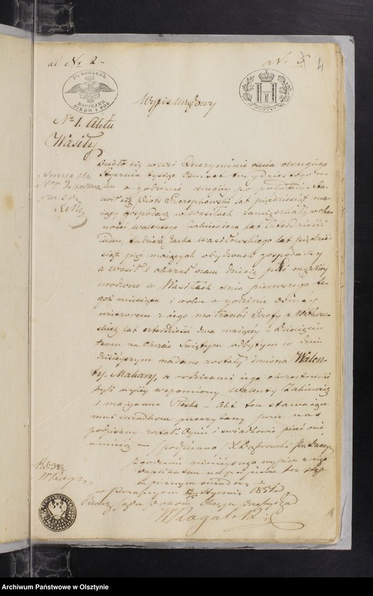 image.from.unit.number "Annexa z parafii Janowiec w roku 1851"