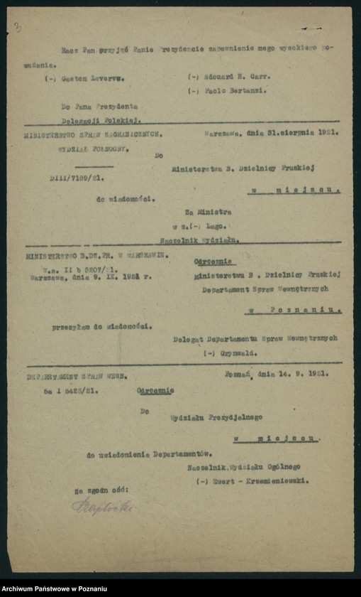 Obraz 5 z jednostki "[Korespondencja z różnymi departamentami i innymi ministerstwami]"