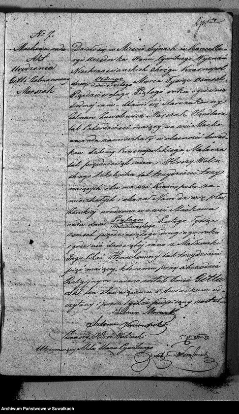 image.from.unit.number "Duplikat Akt Urodzonych, Zaślubionych i Umarłych Urzędnika Stanu Cywilnego Okręgu Krasnopol za rok 1855."