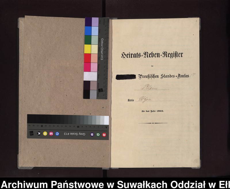 image.from.unit.number "Heirats-Neben-Register des Preussischen Standes-Amtes Rhein Kreis Lötzen"