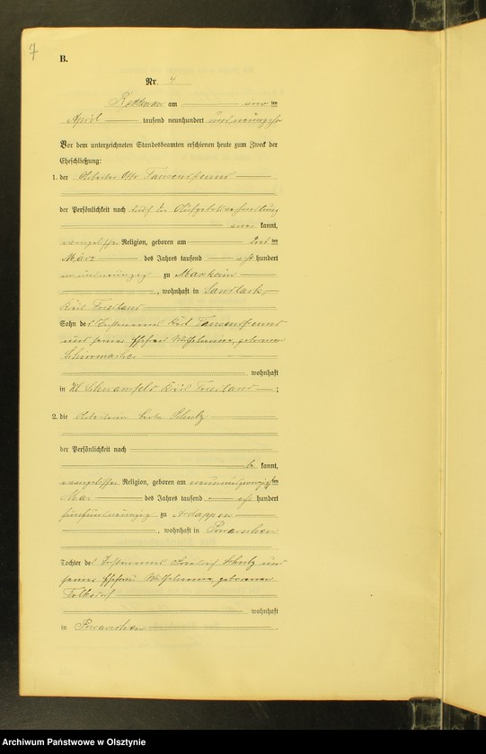 image.from.unit.number "Heiraths-Neben-Register Nr 1 - 28 [ Księga małżeństw - wtóropis ]"