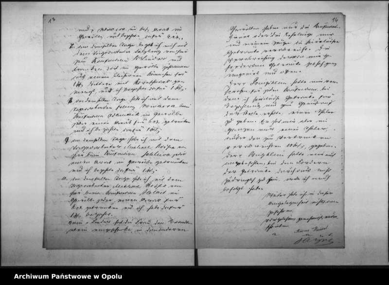 Obraz 13 z jednostki "Acta des Magistrats zu Oppeln betreffend die Beschwerden der Gast und Schankwirthe über die Kaufleute wegen unbefungten Betriebe des Schankgewerbes"