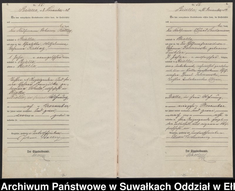 image.from.unit.number "[Sterbe-Haupt-Register des Königlichen Preussischen Standes-Amtes Bialla Kreis Johannisburg]"