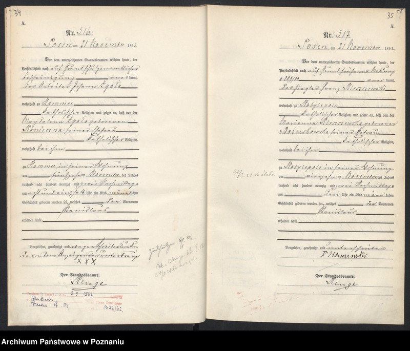 Obraz 20 z jednostki "Księga urodzeń t. II"