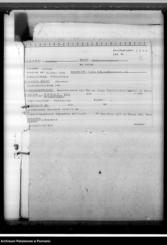 Obraz 11 z jednostki "Bewerbungen um Anstellung im Beamtendienst"