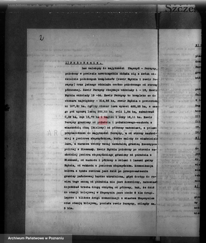 Obraz 6 z jednostki "Plan urządzenia gospodarstwa leśnego dla lasu majętności Zbąszyn-Perzyny powiat nowotomyski 1929-1939"