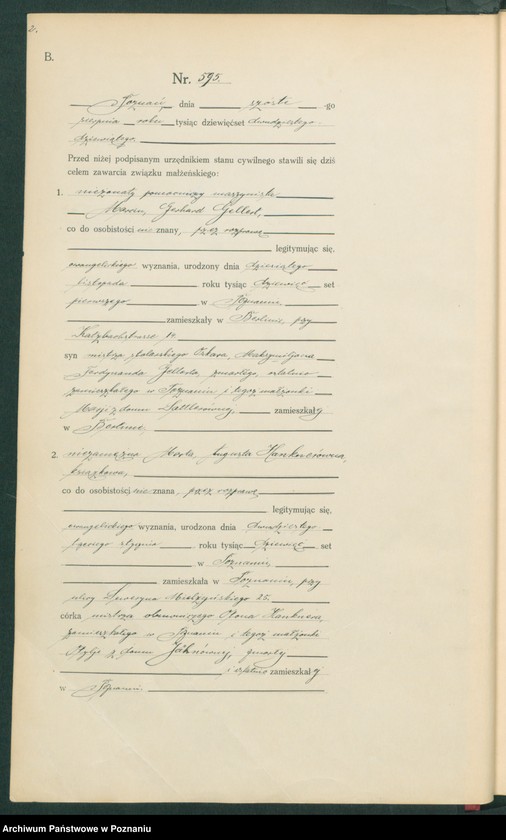 Obraz 4 z jednostki "Księga miejscowa małżeństw tom III [Rejestr główny małżeństw]"
