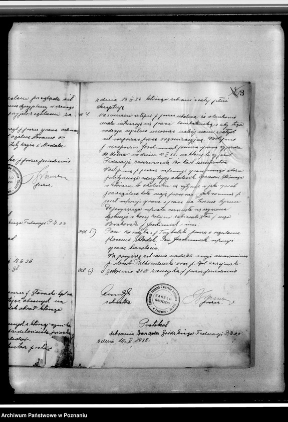 Obraz 7 z jednostki "Protokolarz Federacji Polskich Związków Obrońców Ojczyzny Zarządu Grodzkiego w Poznaniu"