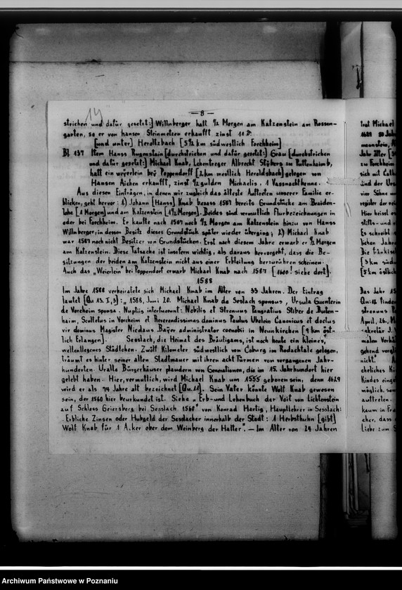 Obraz 14 z jednostki "Geschichtsblätter der Familie Knab, numery: 14 z 1926 roku, 19 i 20 z 1931 roku, 23 z 1934 roku i 26 z 1937 roku"