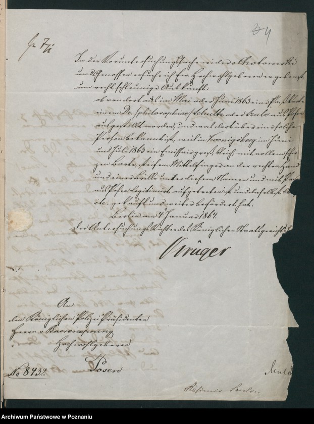 Obraz 8 z jednostki "A. betr. den dr Kasimir /Schultz/ Szulc"