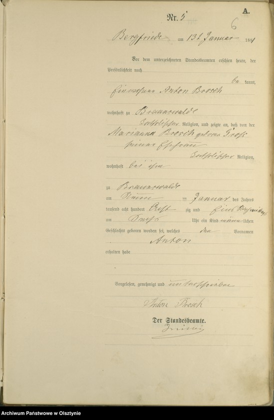 image.from.unit.number "Geburts-Haupt-Register Nr 1 - 98"