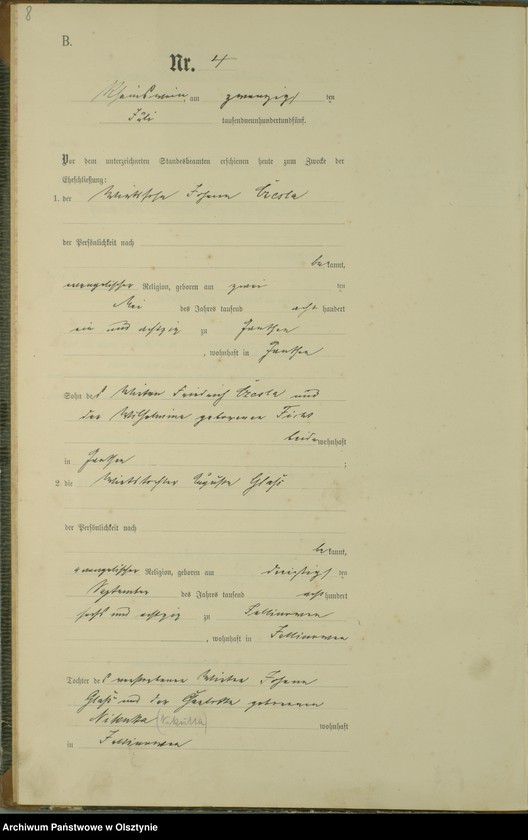 image.from.unit.number "Heiraths-Haupt-Register Nr 1 - 16"