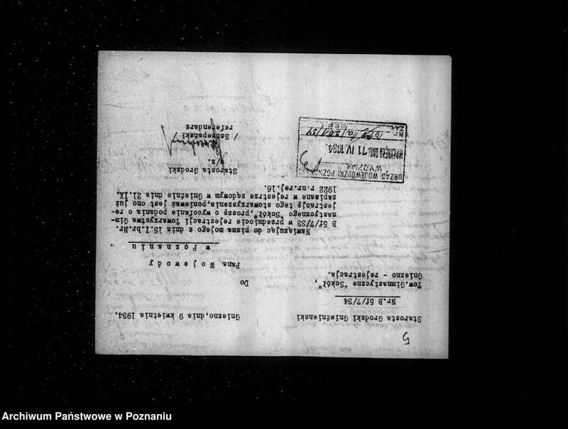 Obraz 9 z jednostki "/Towarzystwo Gimnastyczne Sokół w Gnieźnie - rejestracja/"