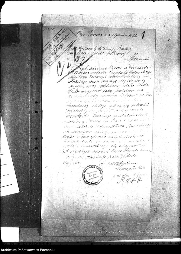 Obraz 5 z jednostki "[Wnioski i korespondencja w sprawie zatrudnienia bezrobotnych]"