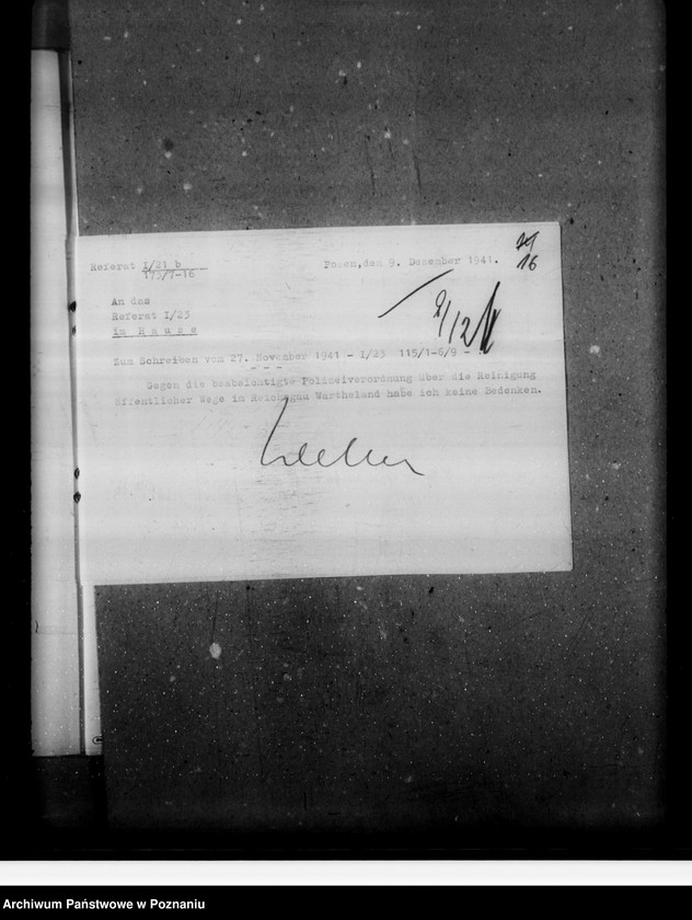 Obraz 20 z jednostki "Einführung des Gesetzes über die Reinigung öffentlicher Wege"