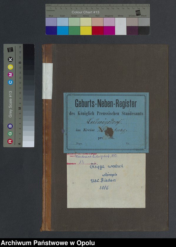 image.from.unit.number "Geburts-Neben-Register Standesamts Ludwigsdorf pro 1886"