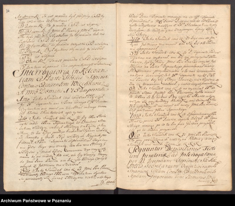 Obraz 18 z jednostki "Acta officii consularis civitatis SR.Mtis Posnaniae."