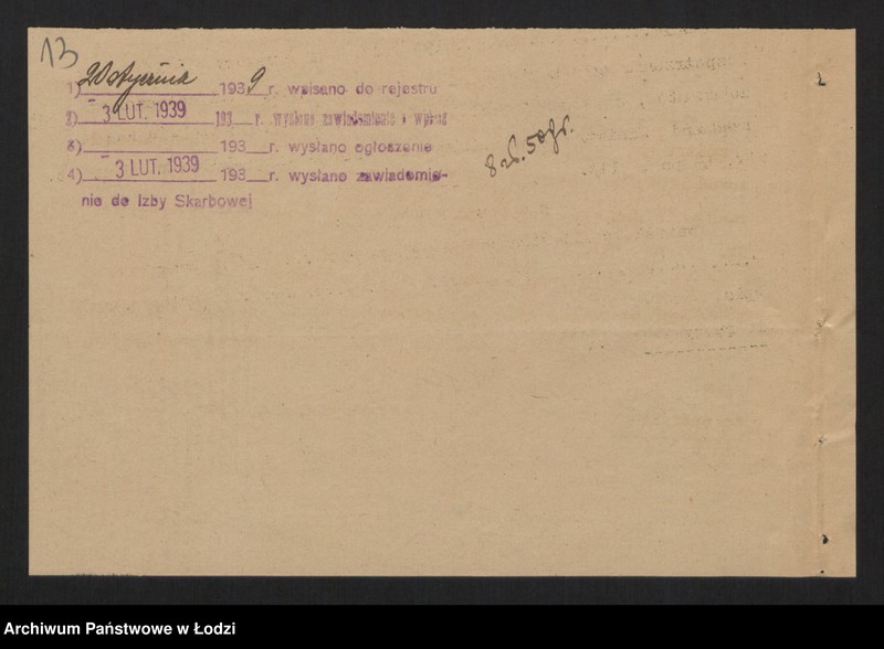 Obraz 15 z jednostki "Franciszek Buc- detaliczna sprzedaż galanterii na rachunek własny i komisowy"