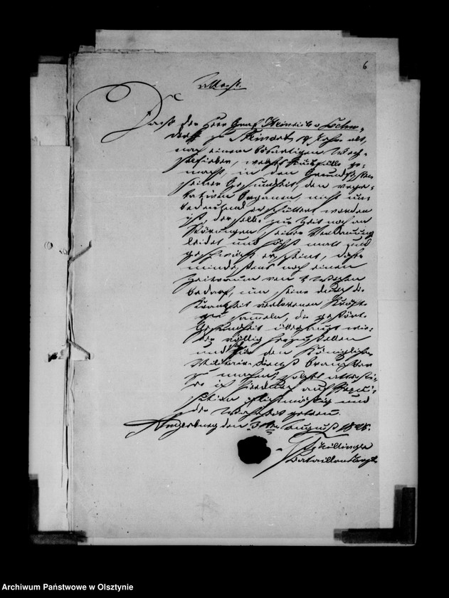 image.from.unit.number "/Schriftwechsel des Kommandeurs der 2 Kavalerie- Brigade Gf. Karl Lehndorff u. a. /"