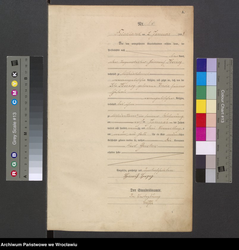 image.from.unit.number "Księga urodzeń USC Mieroszów (Friedland) 1893"