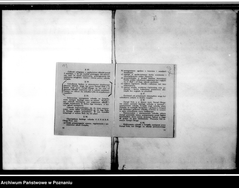 Obraz 12 z jednostki "Sprawozdania z zebrań związku - Koło Środa. Statut i regulamin"