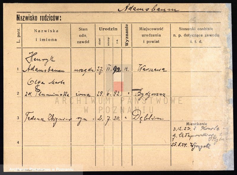 image.from.unit.number "Adams - Adamski (żonaci i samotni mężczyźni)"